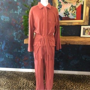 nwt FREE PEOPLE cotton jersey JUMPSUIT // BOILER SUIT medium